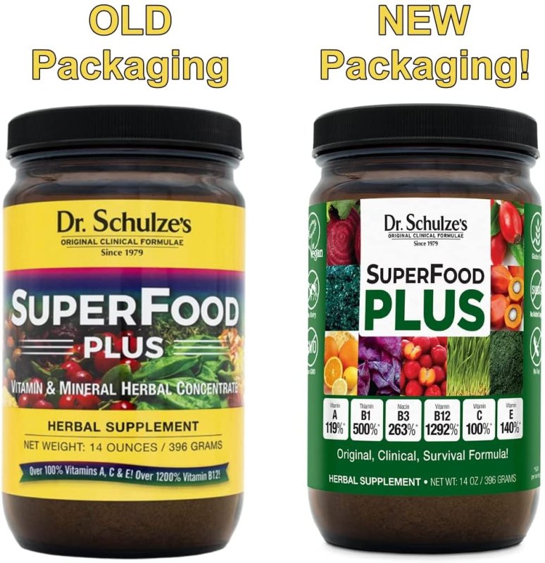 DR. SCHULZE'S SUPERFOOD PLUS SUPPLEMENT - 398 G