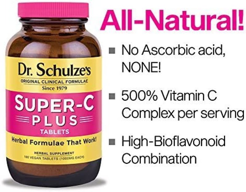 DR. SCHULZE’S SUPER-C PLUS SUPPLEMENT - 60 TABLETS