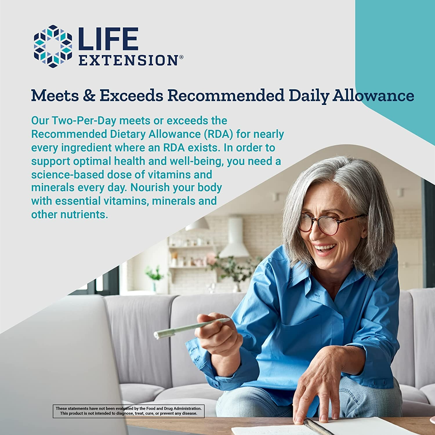 LIFE EXTENSION TWO PER DAY MULTIVITAMIN - 120 TABLET