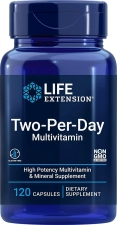 LIFE EXTENSION TWO PER DAY MULTIVITAMIN - 120 TABLET