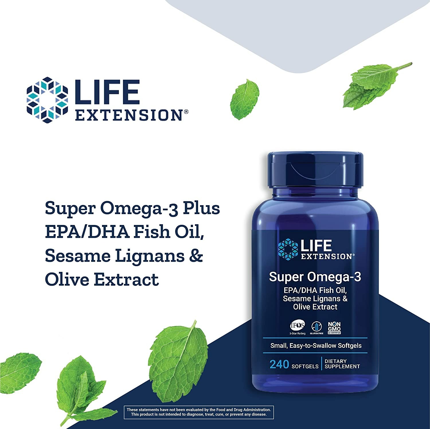 LIFE EXTENSION SUPER OMEGA 3 PLUS - 240 TABLET