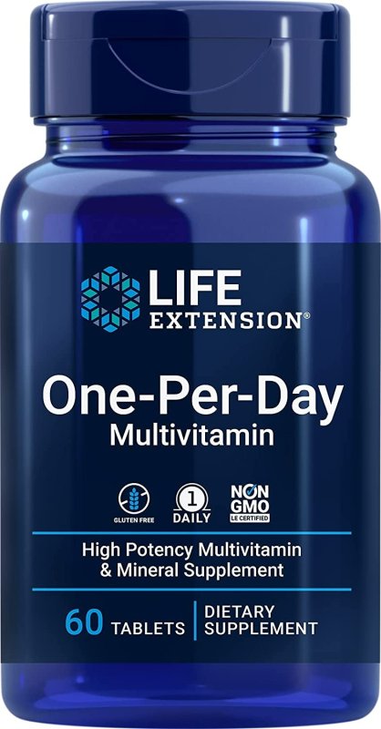 LIFE EXTENSION ONE PER DAY MULTIVITAMIN - 60 TABLET