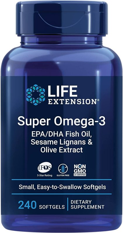 LIFE EXTENSION SUPER OMEGA 3 PLUS - 240 TABLET