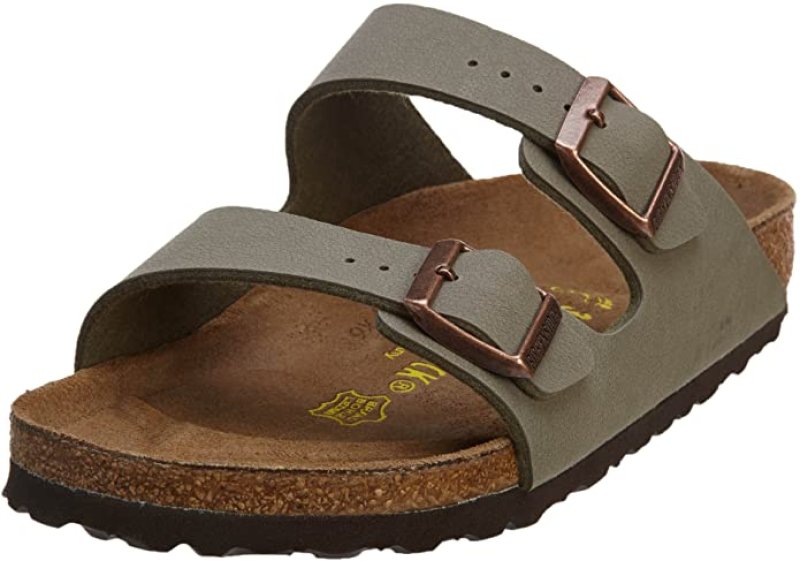 BIRKENSTOCK UNISEX ARIZONA STONE BIRKIBUC SANDALS