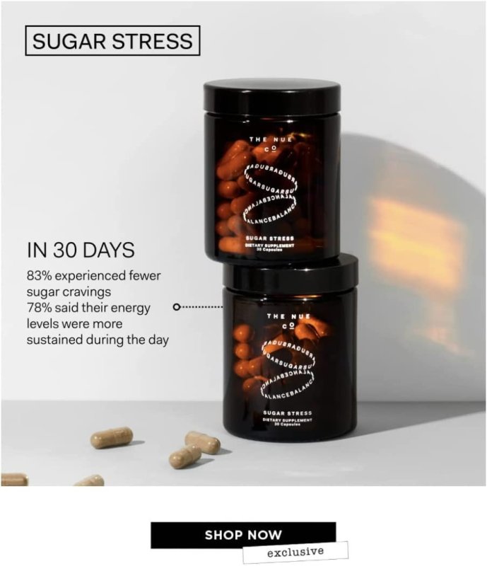 THE NUE CO SUGAR STRESS - 30 TABLET