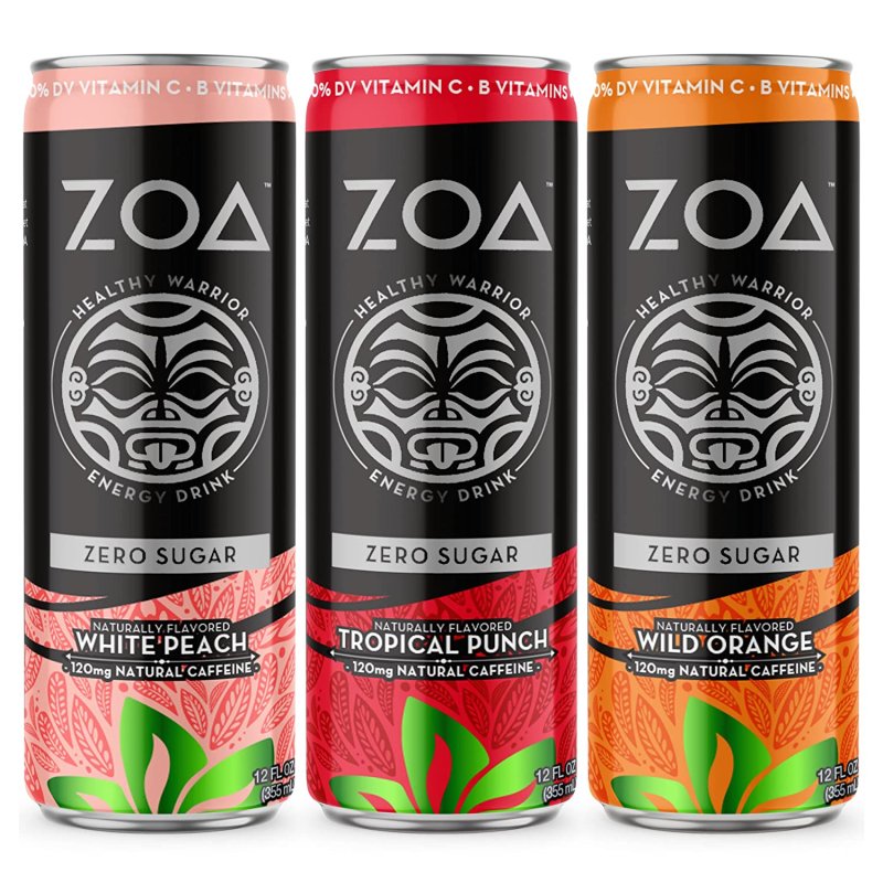 ZOA SUGAR-FREE ENERGY DRINK VARIETY - 36 PACK