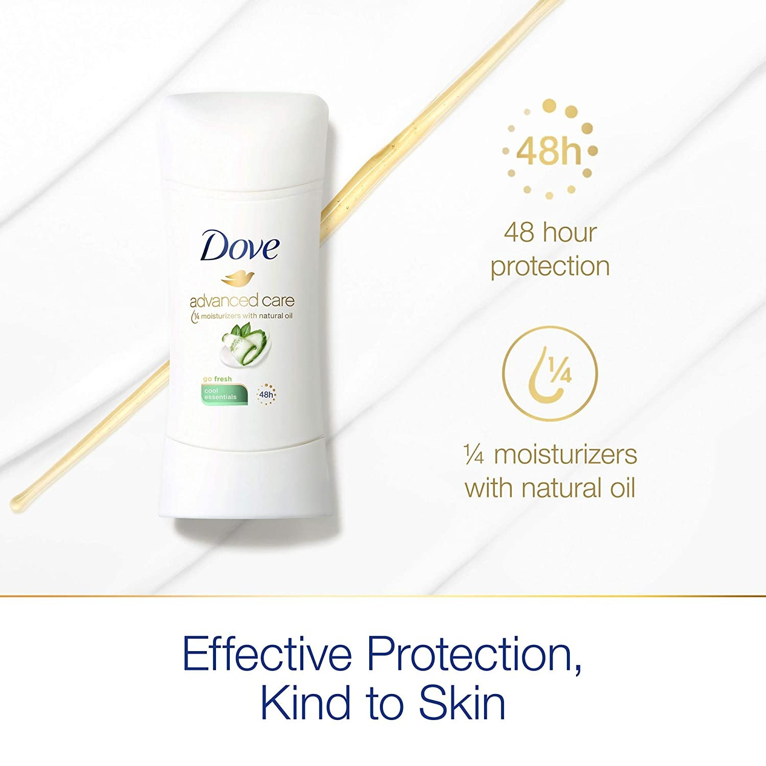 DOVE GO FRESH ANTIPERSPIRANT DEODORANT - 147 G