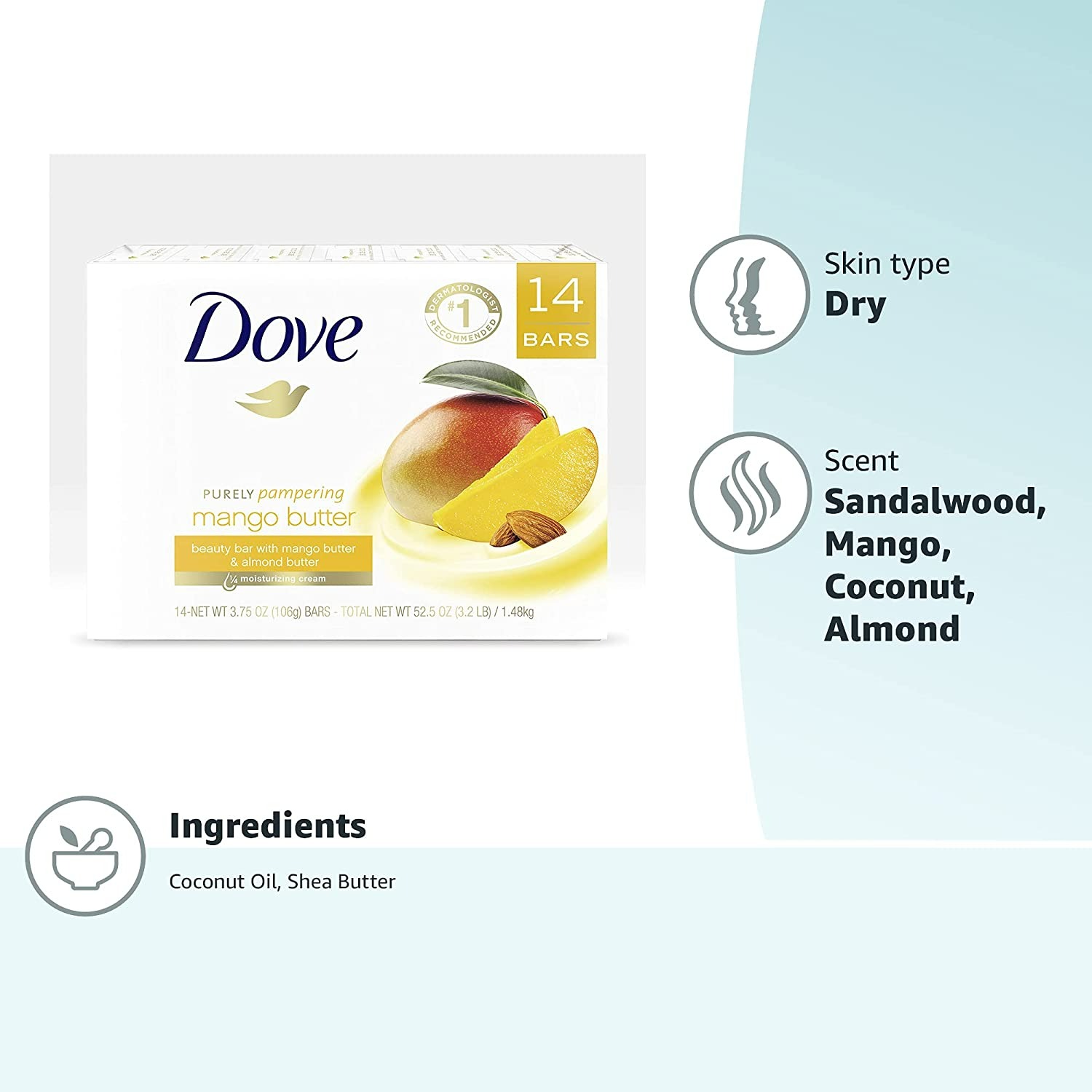DOVE BEAUTY BAR 14 PACK - 106 G