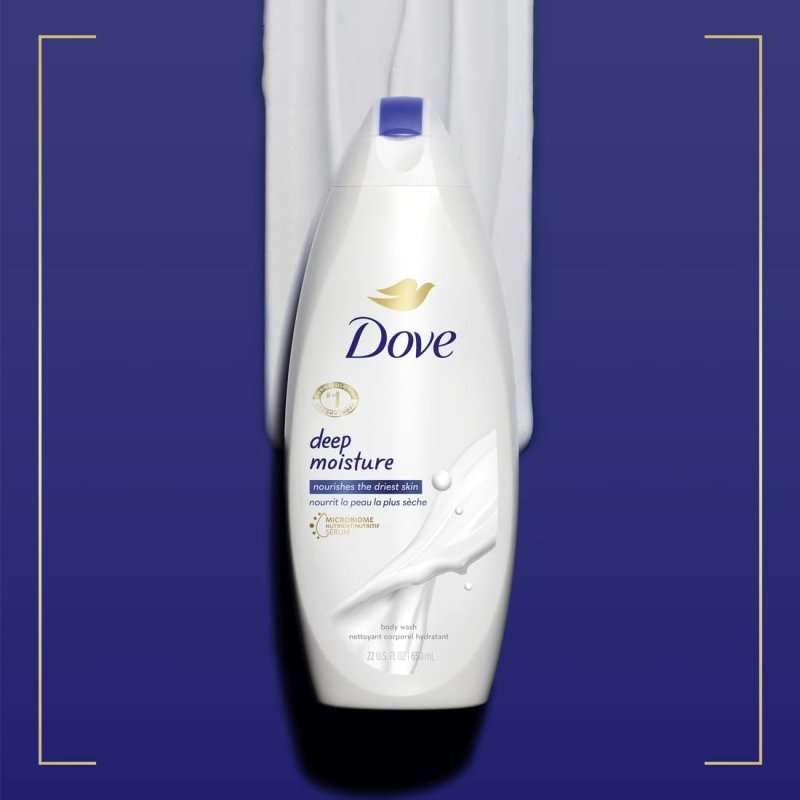 DOVE DEEP MOISTURE BODY WASH 4 PACK - 650 ML