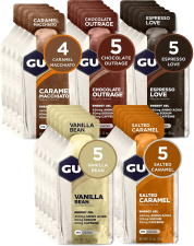 GU ENERGY ORIGINAL SPORTS NUTRITION ENERGY GEL ASSORTED INDULGENT FLAVORS - 24 COUNT