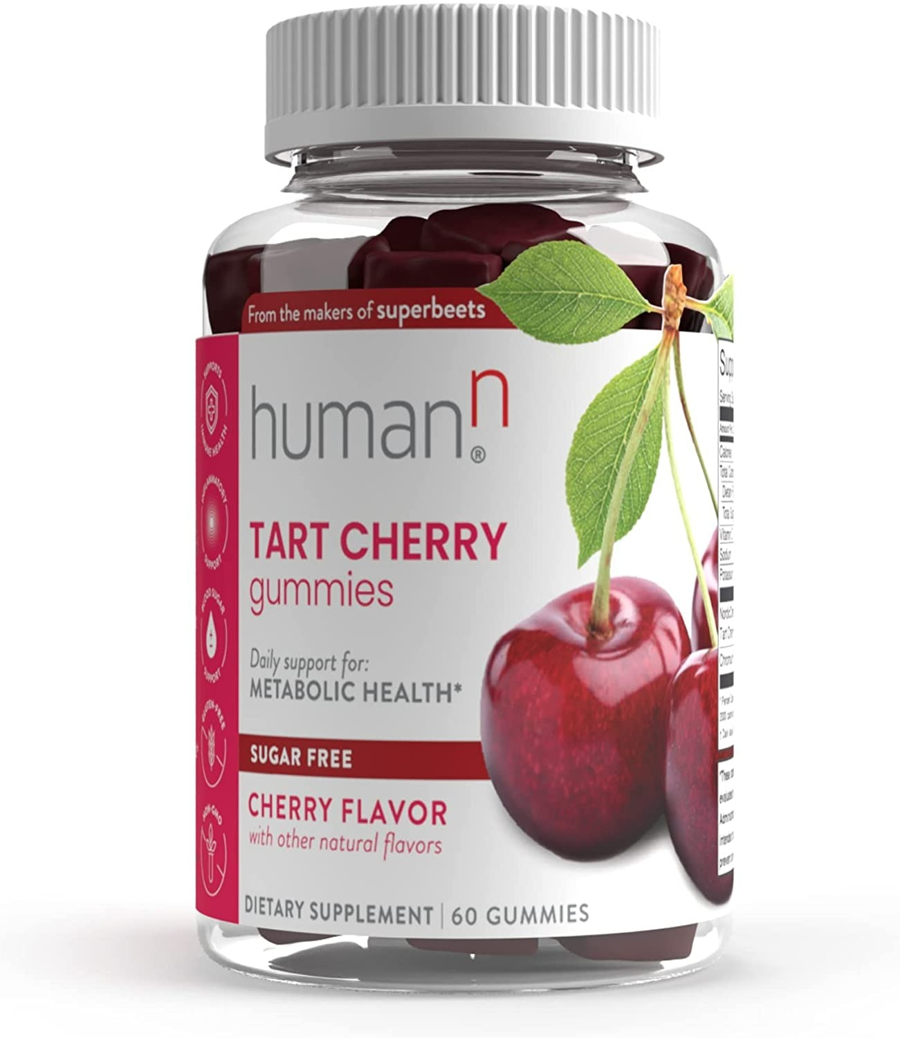 HUMANN TART CHERRY GUMMIES - 60 COUNT