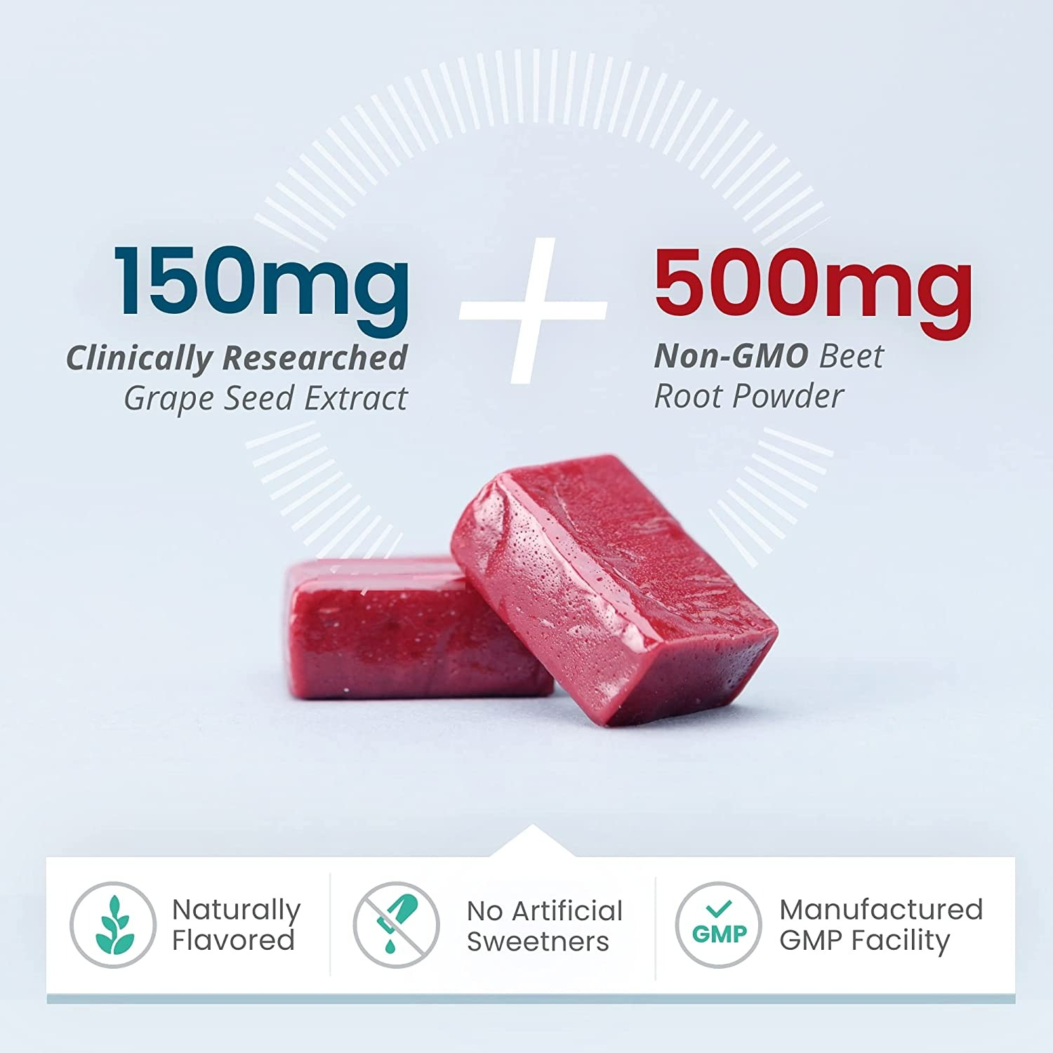 HUMANN SUPERBEETS HEART CHEWS - 60 COUNT