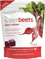HUMANN SUPERBEETS HEART CHEWS - 60 COUNT