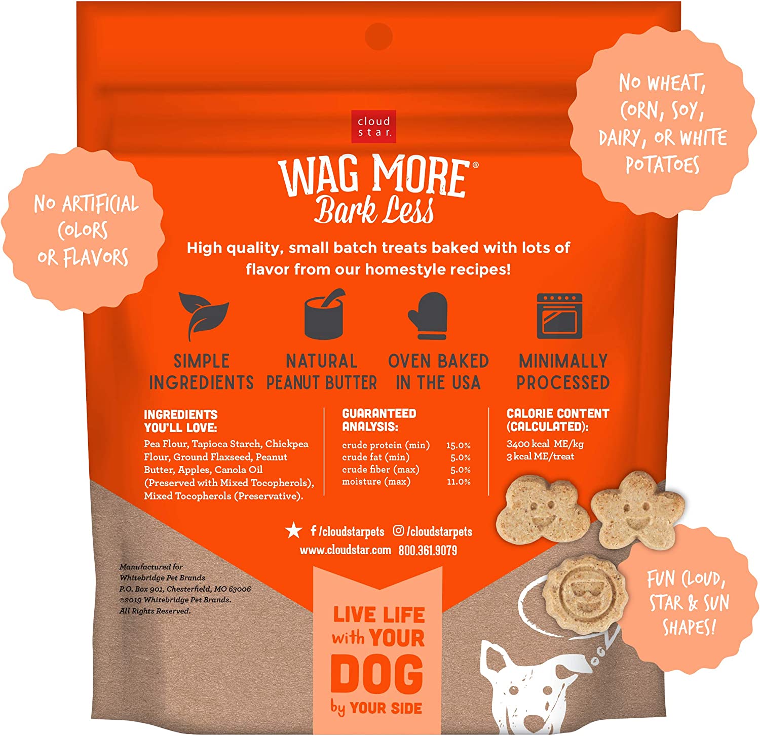 WAG MORE BARK LESS GRAIN FREE MINI BISCUITS - 198 G
