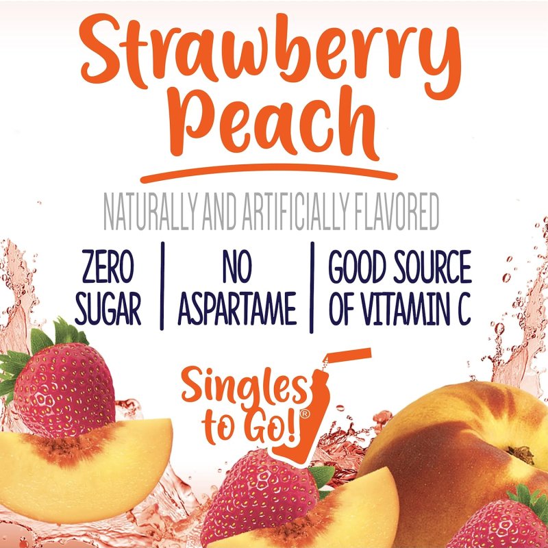 WELCH'S DRINK MIX - STRAWBERRY PEACH 0.48 OZ - 12'LI PAKET