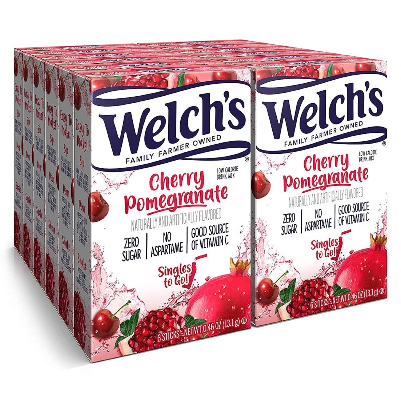 WELCH'S DRINK MIX - CHERRY POMEGRANATE 0.46 OZ - 12'LI PAKET