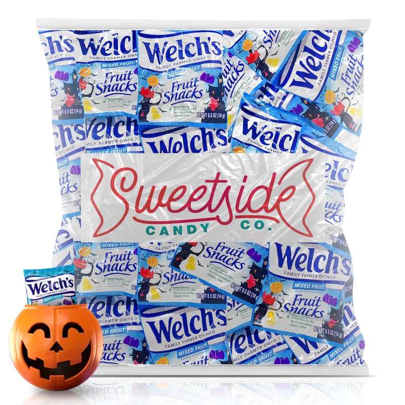 HALLOWEEN WELCH’S MIXED FRUIT SNACKS - SCARY HALLOWEEN CANDY - 96 ADET