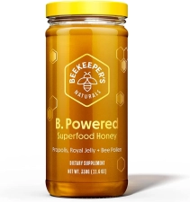 BEEKEEPER'S NATURALS B.POWERED SUPER FOOD HONEY - 11.6 OZ