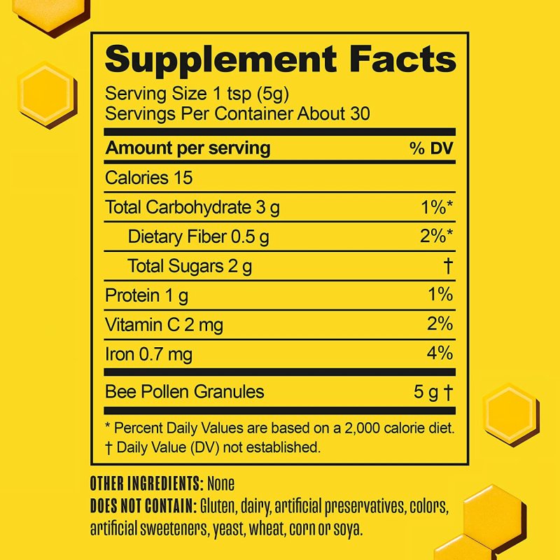 BEEKEEPER'S NATURALS BEE POLLEN - 5.2 OZ