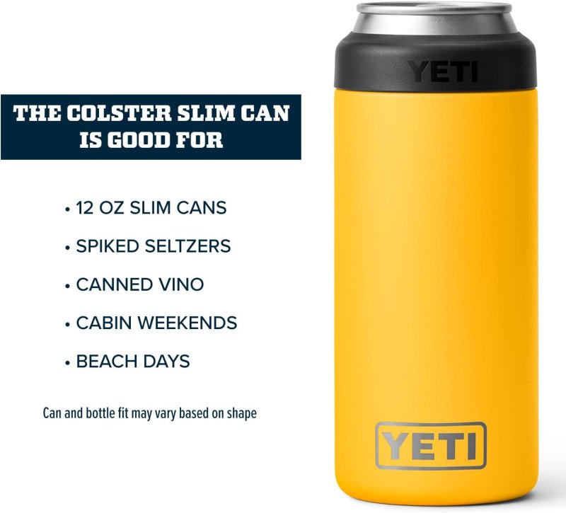 YETI RAMBLER COLSTER SLIM CAN INSULATOR - 12 OZ