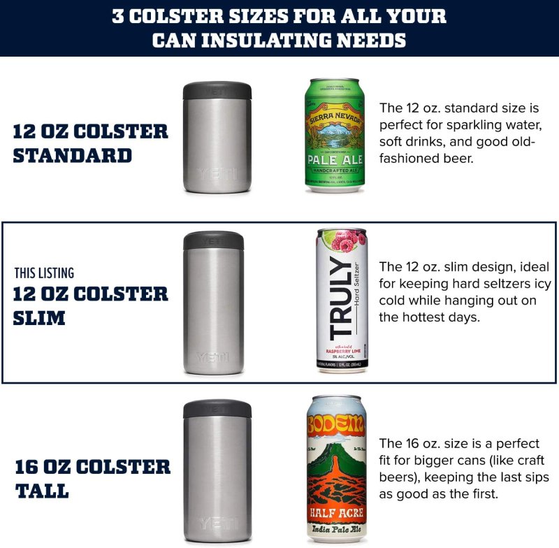YETI RAMBLER COLSTER SLIM CAN INSULATOR - 12 OZ