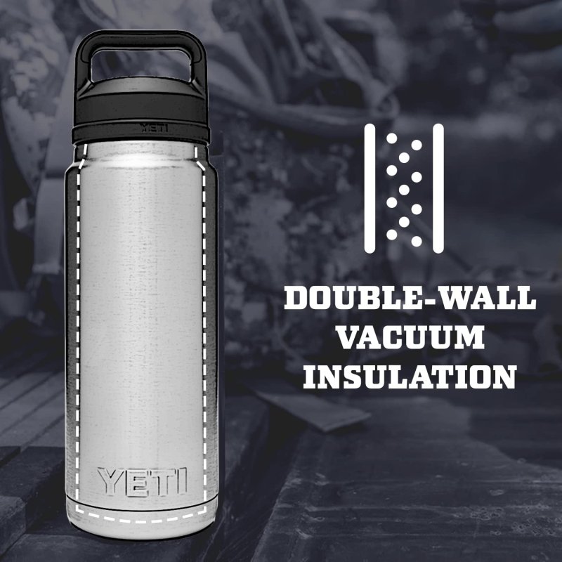 YETI RAMBLER VACUUM INSULATED BOTTLE - 26 OZ