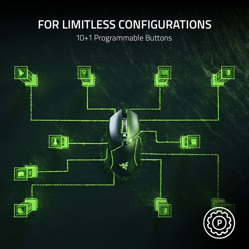 RAZER BASILISK V3 CUSTOMIZABLE ERGONOMIC GAMING MOUSE
