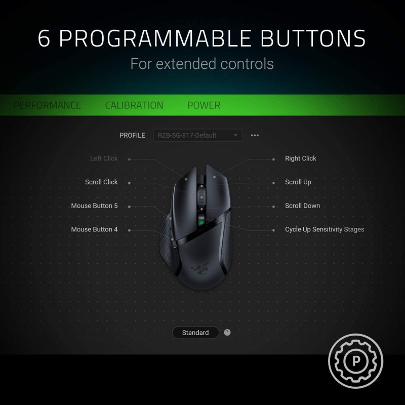 RAZER BASILISK X HYPERSPEED WIRELESS GAMING MOUSE