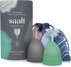 SAALT TWIN PACK SILICONE PERIOD CUP -  2 ADET