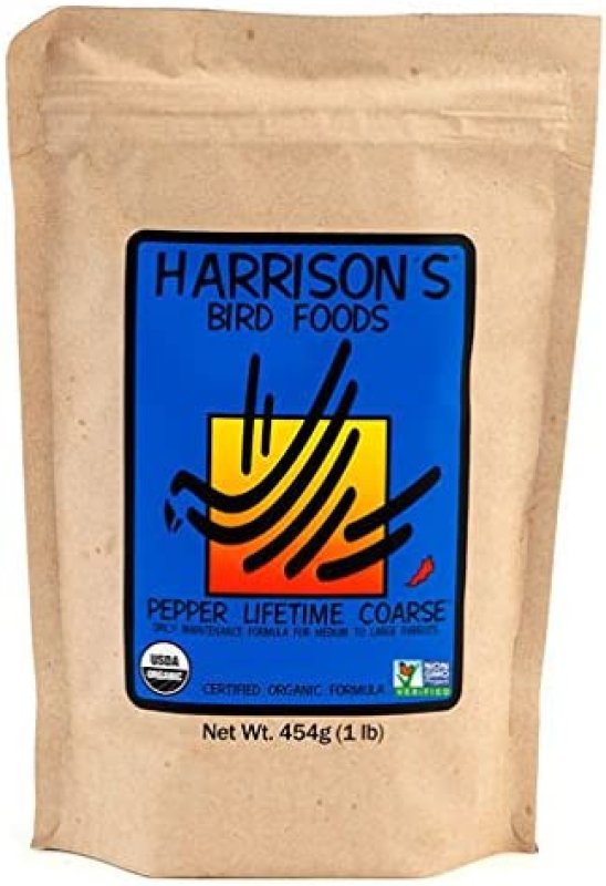 HARRISON'S BIRD FOODS PEPPER LIFETIME COARSE - 1 LB