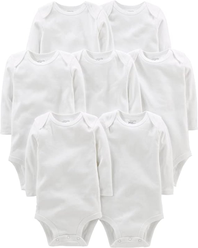 SIMPLE JOYS BY CARTER'S UNISEX BABIES' LONG-SLEEVE BODYSUIT - 7 ADET