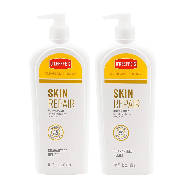 O'KEEFFE'S SKIN REPAIR BODY LOTION AND DRY SKIN MOISTURIZER- 12 OZ - 2 PAKET