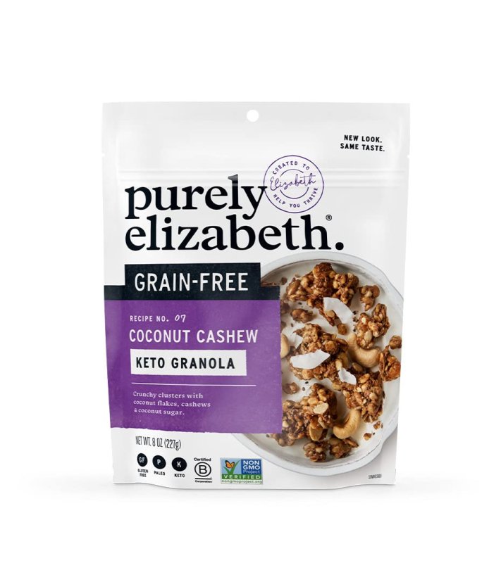 PURELY ELIZABETH COCONUT CASHEW -KETO GRANOLA - 8 OZ
