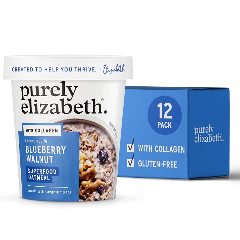 PURELY ELIZABETH GLUTEN-FREE COLLAGEN OATS CUP - 2 OZ - 12 ADET
