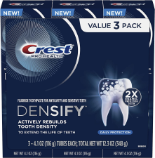 CREST PRO-HEALTH DENSIFY TOOTHPASTE - 4.1 OZ - 3'LU PAKET