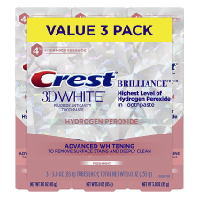 CREST 3D WHITE  HYDROGEN PEROXIDE TOOTHPASTE - 3 OZ - 3'LU PAKET