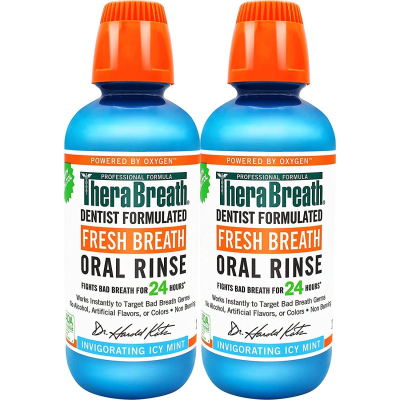 THERABREATH FRESH BREATH DENTIST FORMULATED ORAL RINSE - 16 FL OZ - 2 ADET