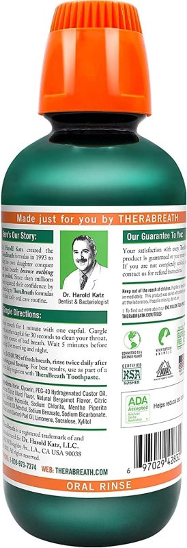 THERABREATH FRESH BREATH DENTIST FORMULATED ORAL RINSE - 16 FL OZ - 2 ADET