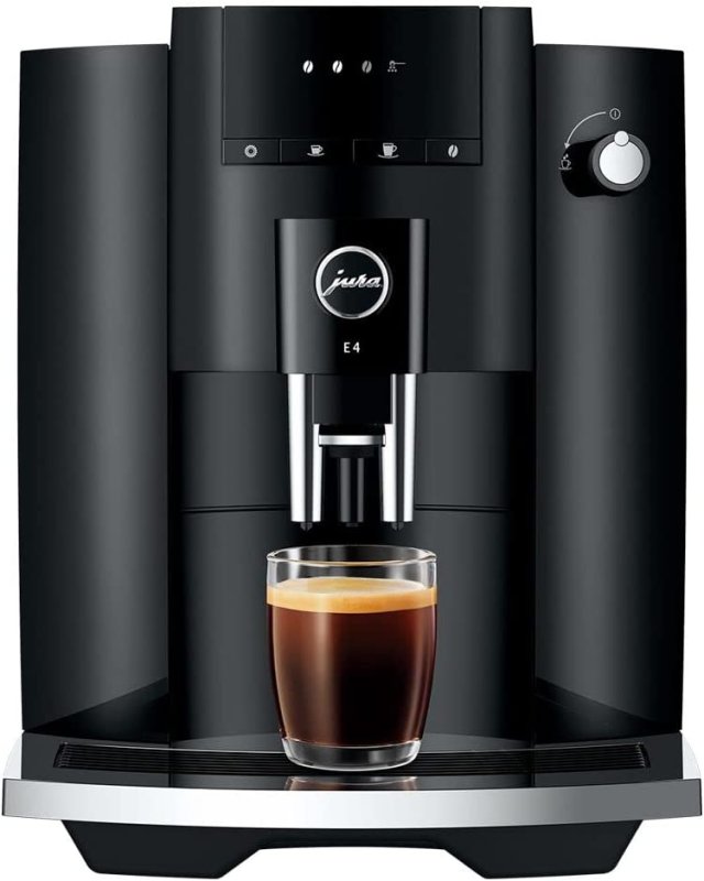 JURA E4 AUTOMATIC COFFEE MACHINE - PIANO BLACK