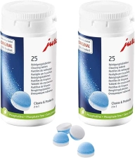 JURA 2-PHASE CLEANING TABLETS FOR AUTOMATIC COFFEE MACHINES - 50 ADET