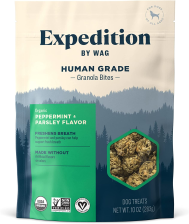 WAG EXPEDITION HUMAN GRADE ORGANIC GRANOLA BITES DOG TREATS - 10 OZ
