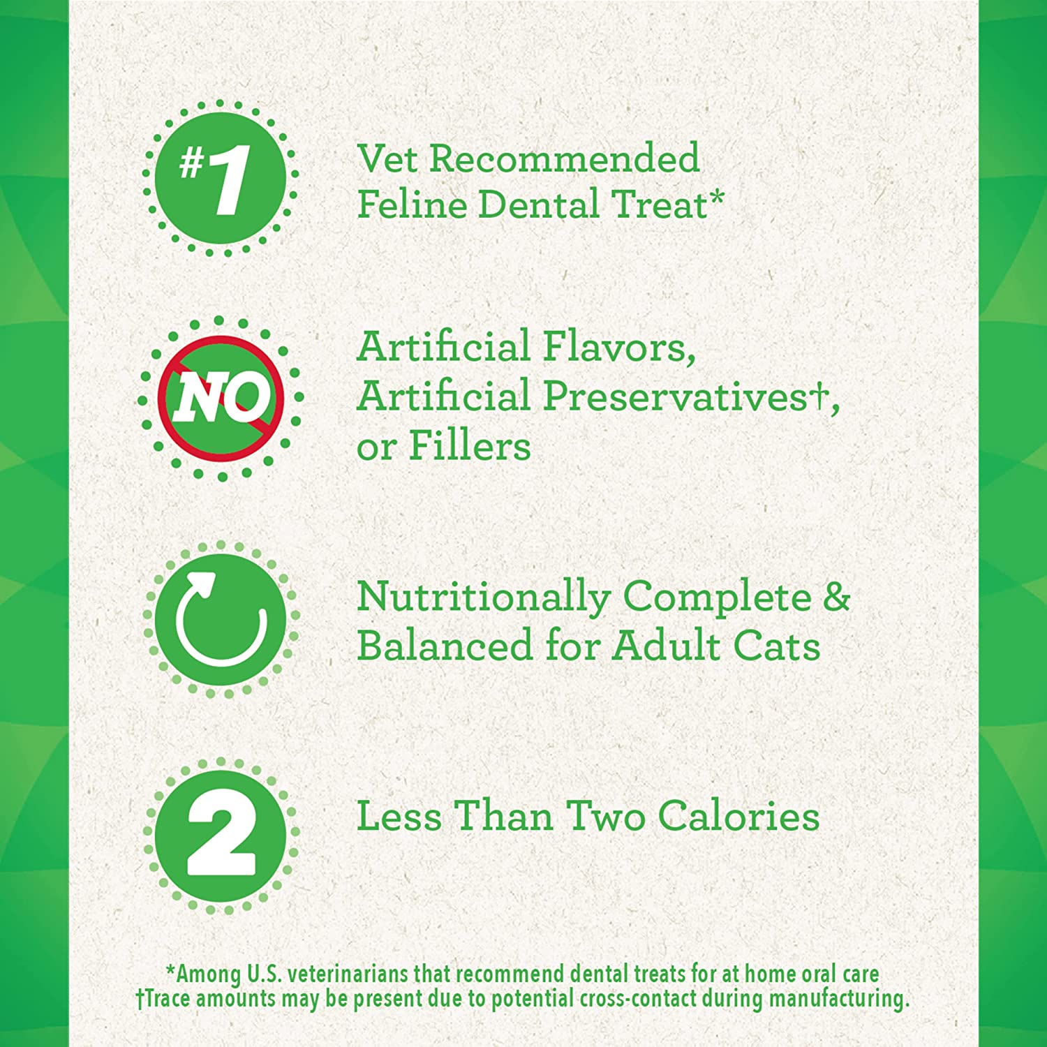 GREENIES FELINE NATURAL DENTAL CARE CAT TREATS - 4.6 OZ