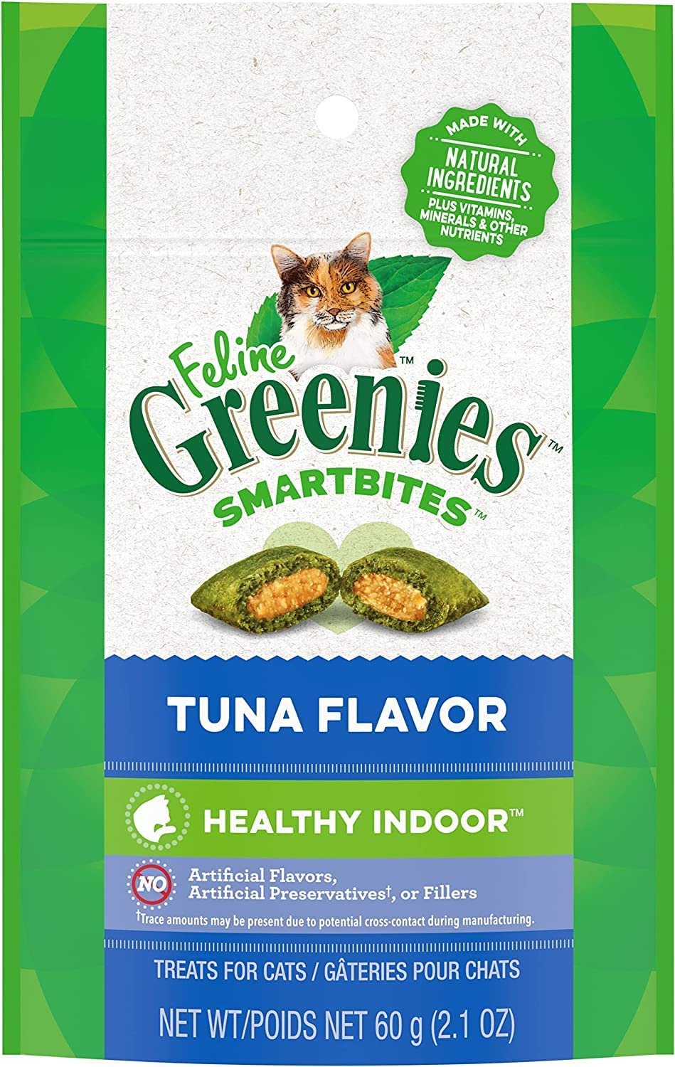 GREENIES SMARTBITE HAIRBALL CAT TREAT - 2.1 OZ