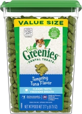 GREENIES FELINE NATURAL DENTAL CARE CAT TREATS - TUNA - 9.75  OZ