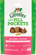 GREENIES FELINE PILL POCKETS NATURAL CAT TREATS - 1.6 OZ