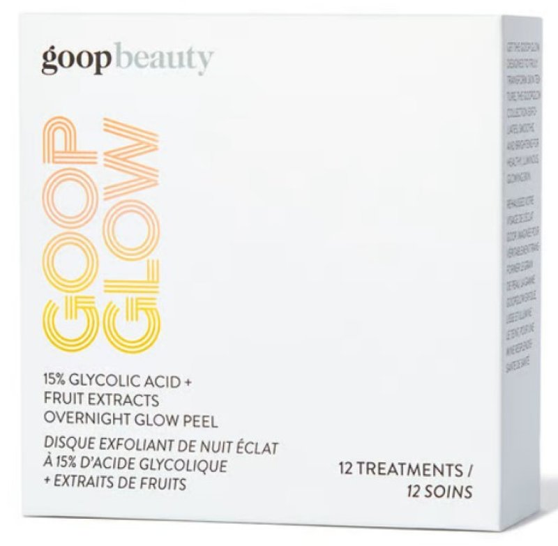GOOP BEAUTY GOOPGLOW 15% GLYCOLIC ACID OVERNIGHT GLOW PEEL - 12 ADET