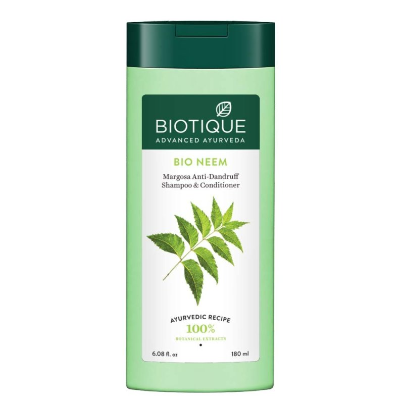 BIOTIQUE BIO NEEM MARGOSA ANTI DANDRUFF SHAMPOO AND CONDITIONER - 180 ML