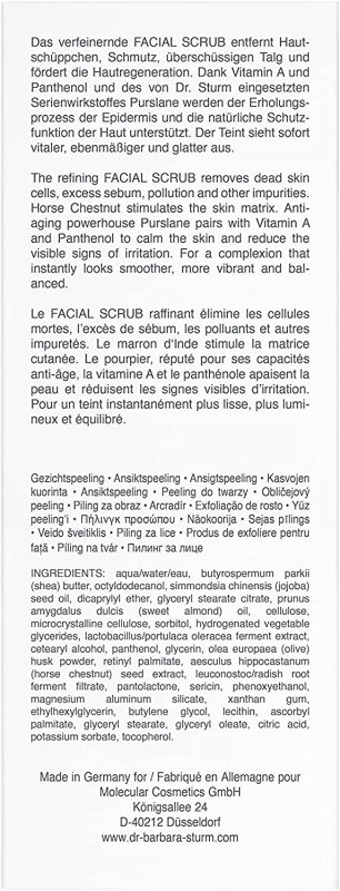 DR. BARBARA STURM FACIAL SCRUB - 100 ML