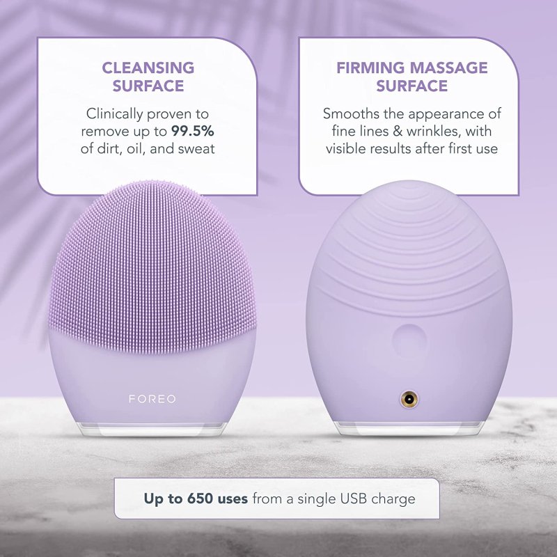 FOREO LUNA 3 FACIAL CLEANSING BRUSH & ANTI AGING FACE MASSAGER