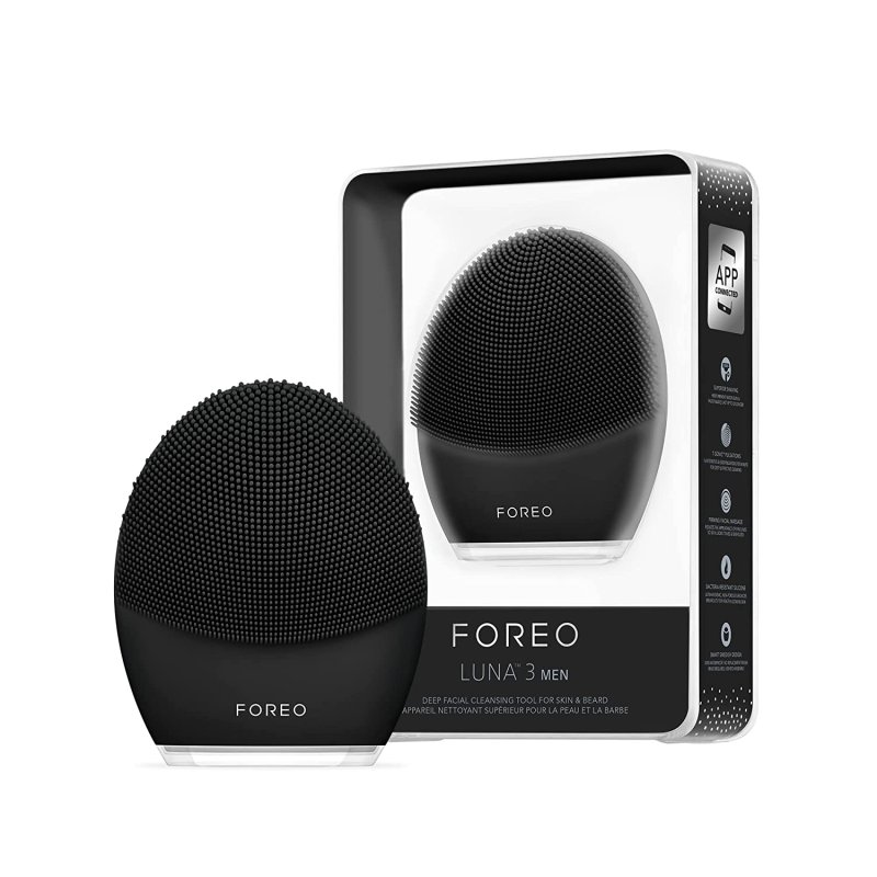 FOREO LUNA 3 MEN SILICONE FACIAL CLEANSING & FIRMING MASSAGE BRUSH